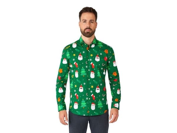 Juleskjorte Festivity Green