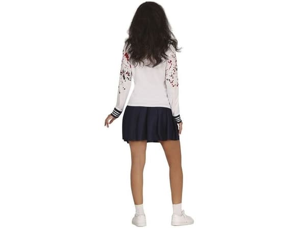 Zombie skolepige kostume