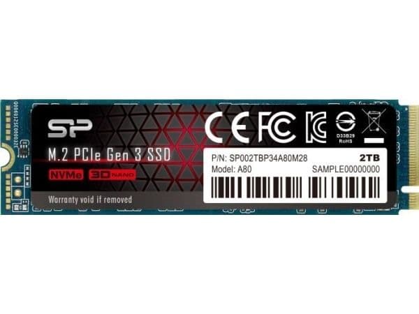 Silicon Power P34A80, 2 TB, M.2, 3400 MB/s