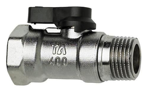 1/2" Kugleventil TA 400 sort