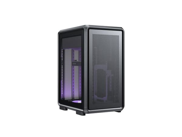 Cooler Master MF400M-KHNN-S00 MasterFrame 400 Mesh Juodas, mATX, USB 3.2 typ-C, fönster, Juodas