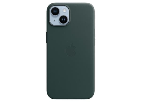 Apple Nahkakotelo, jossa MagSafe iPhone 14:lle - metsänvihreä