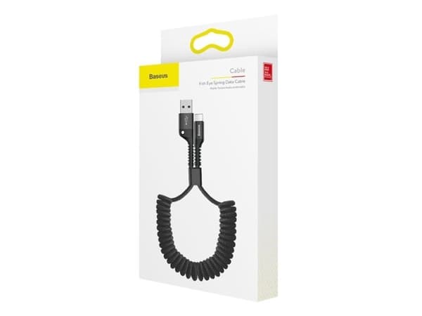Baseus CALSR-01, 1 m, USB A, USB C/Lightning, Hankjønn, Hankjønn, Sort