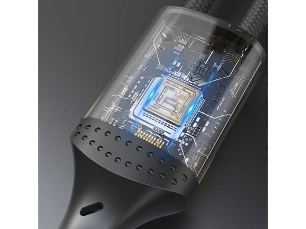 USB-kabel Dudao USB-A til 2x USB-C 1,2 m svart (6976625333493)
