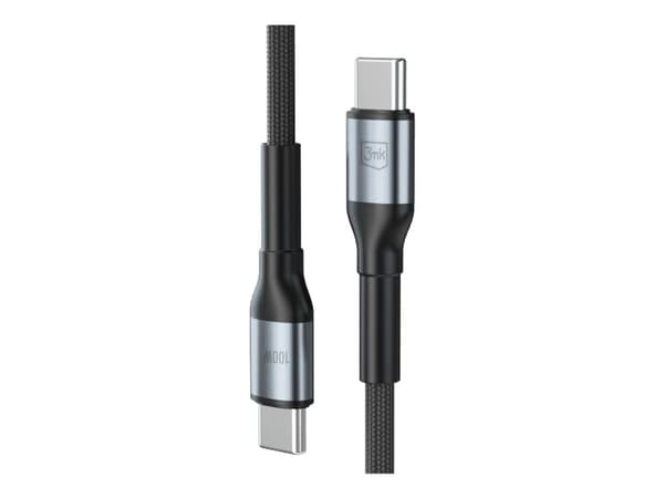 3MK USB-C - USB-C 1m USB-kaapeli Musta