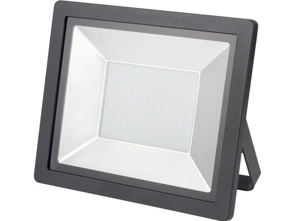 FOX FLOODLIGHT 150W 15000LM 4000K IP65 SORT, med 1m. kabel