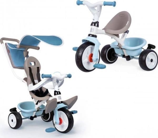 Smoby Balade Plus, 1 År, 3 hjul, Svart, Blå, Grå, Vit