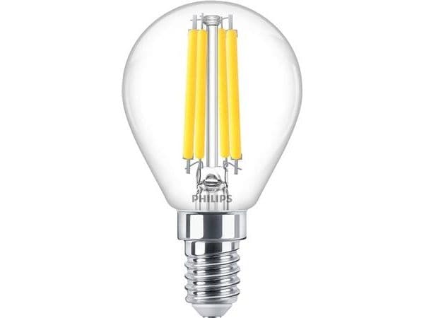 Philips MASTER Value LED Krone dimbar 3,4W (40W) E14 P45 927 klar glas