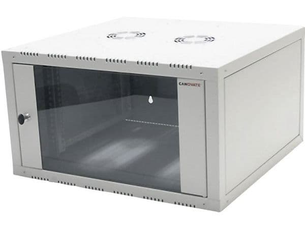 LogiLink W06E66G, Väggmonterad rack, 6U, 70 kg, Grå