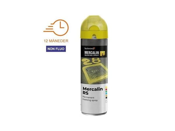 Mercalin® RS mærkespray 500 ml, gul