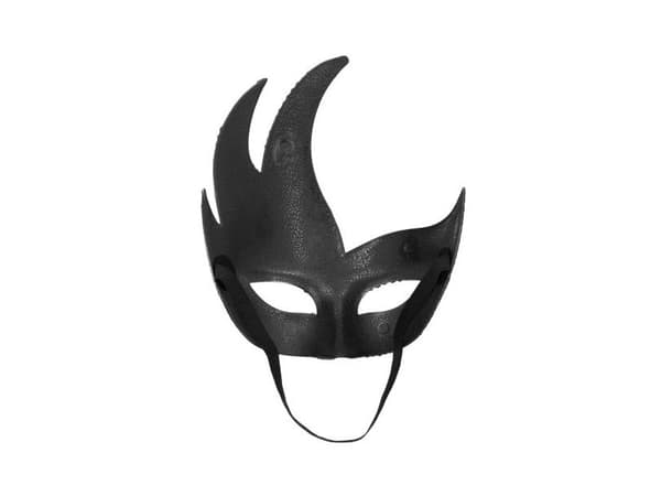Silver venetiansk mask med stenar