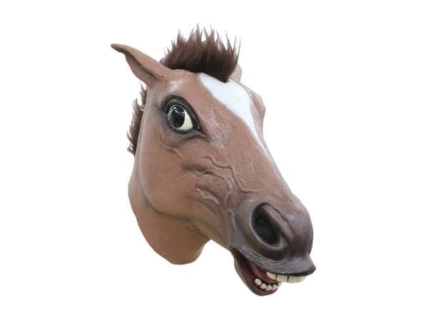 Hestemaske med hår