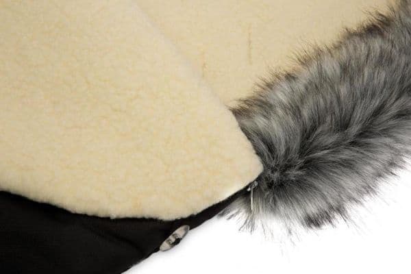 Sensillo Sovsäck ESKIMO BLACK / Ull 100 X 46