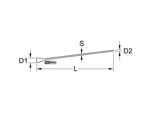 KS Tools 129.2221, Kromvanadiumstål, 1 stykker