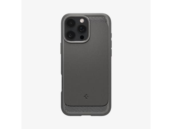 Spigen Rugged Armor (MagFit), Etui, Apple, iPhone 16 Pro, 16 cm (6.3"), Grå