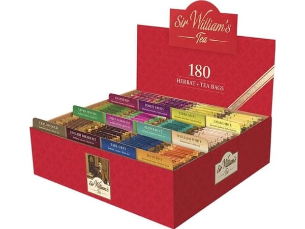 Sir Williams te-presentkort med te Sir William's Tea 180 stk