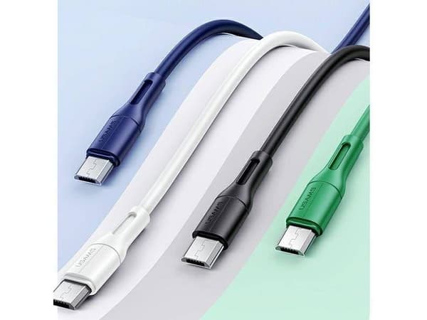 USAMS USB-A til microUSB-kabel 1 m blå (SJ502USB03)