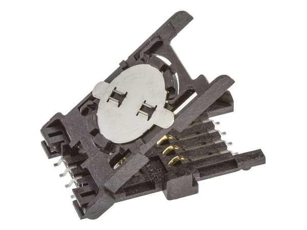 TE Connectivity 8 Way SAM, SIM Memory Card Connector With Solder Termination