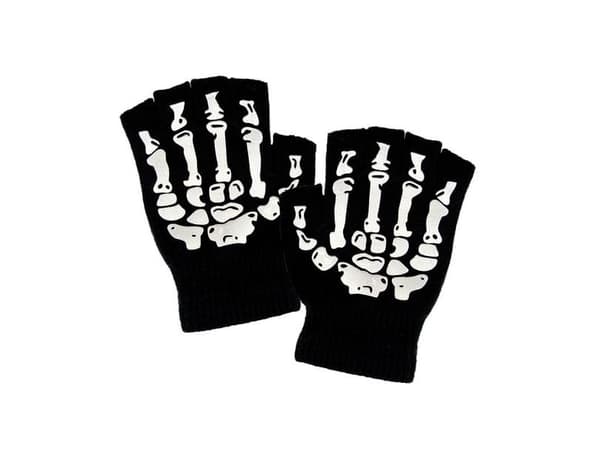 Fingerløse skelethandsker