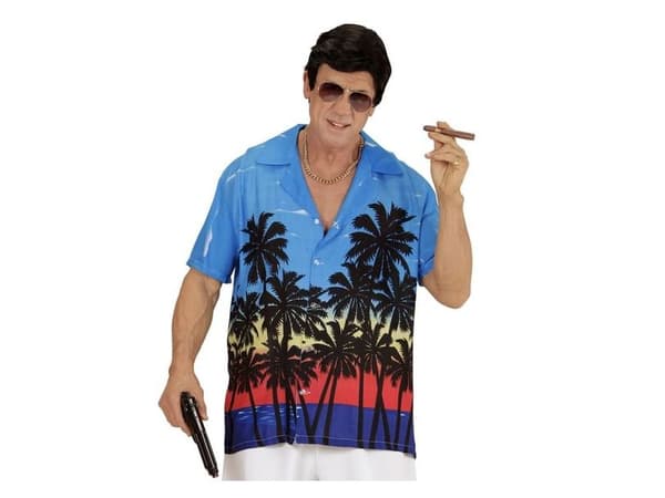 Hawaiiskjorta med palmer