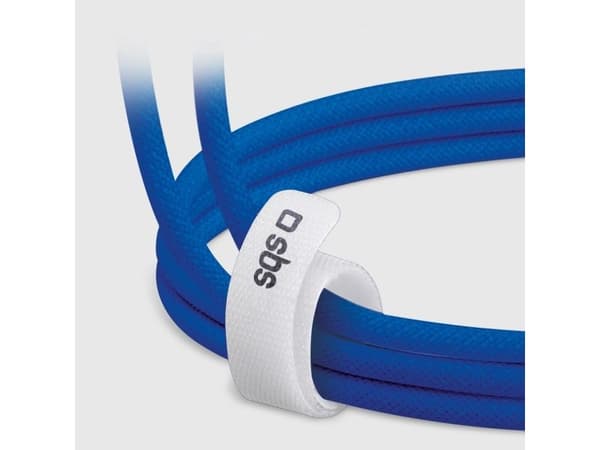 SBS TECABLETISSUETCCB, 1,5 m, USB C, USB C, USB 2.0, 0,48 Gbit/s, Blå