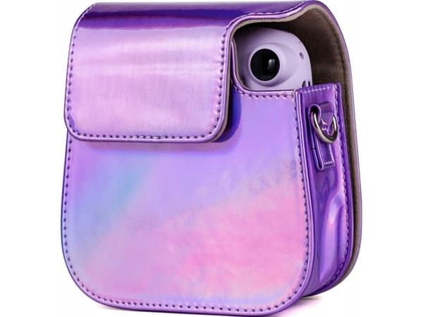 LoveInstant Bag Carrying Case Pouch Case For Fujifilm Instax Mini 11 - Purple/Flash