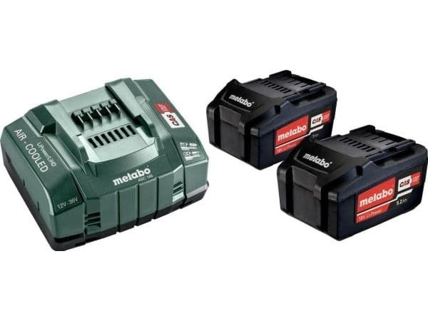 METABO akku 18V 5,2Ah x2 + lader ASC 145