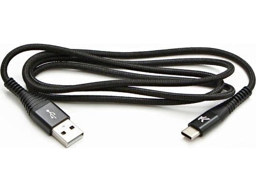 USB-kabel USB-A till USB-C 2 m svart