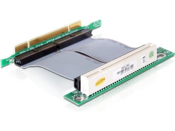 Delock Riser card PCI 32 Bit with flexible cable left insertion - Kort för stigare