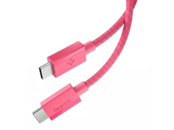 Spigen EB6010CC, 1 m, USB-C, USB-C, 0,48 Gbit/sek., Lyserød