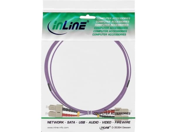 Inline Patchcord SC/SC-kuitu, 50/125 µm, OM4 2 m (83502P)