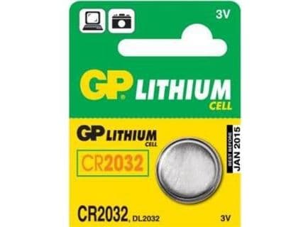 GP knapcelle, Lithium, CR2032, 5-pak