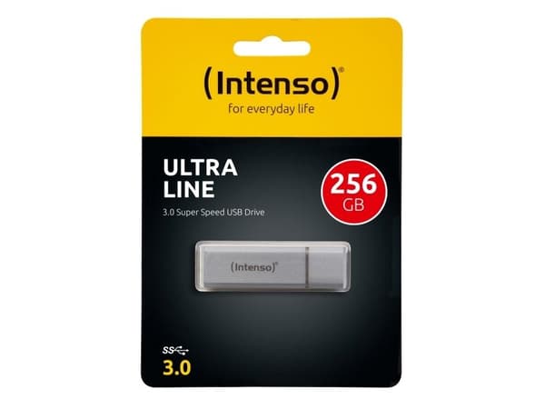 Intenso Ultra Line - USB-flashstasjon - 256 GB - USB 3.0 - sølv