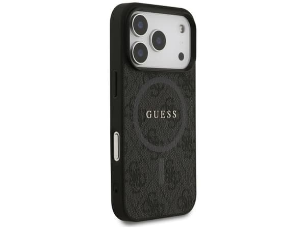 Guess 4G Ring Classic Logo MagSafe case for iPhone 17 Pro - black
