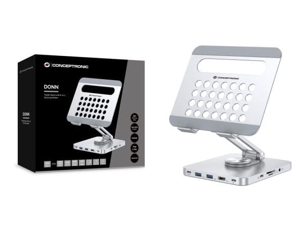 Conceptronic DONN26G multimedievogn & stativ - sølv
