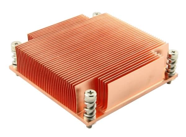 Inter-Tech G-129 - Kylfläns för processor - (för: LGA1366) - koppar - 1U
