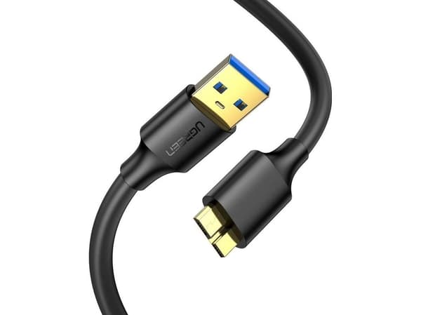 USB 3.0 till micro-USB 3.0-kabel UGREEN, 0,5 m (svart)
