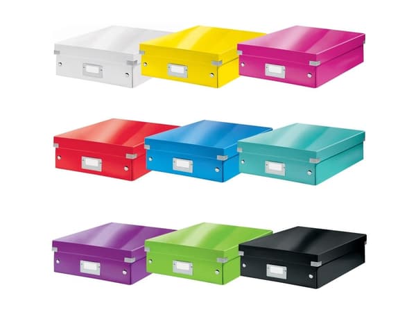 Leitz Click & Store WOW - Lagerboks - medium - for A4 (210 x 297 mm) - rød