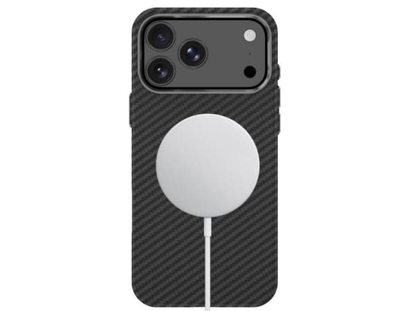 Tech-Protect Ion Carbon MagSafe Case for iPhone 18 Pro Max / 17 Pro Max - Black and Silver