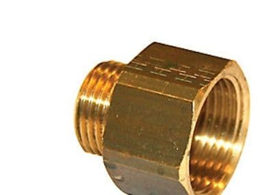 Spånmuff/strypmuff i mässing 3/8" x 1/4"