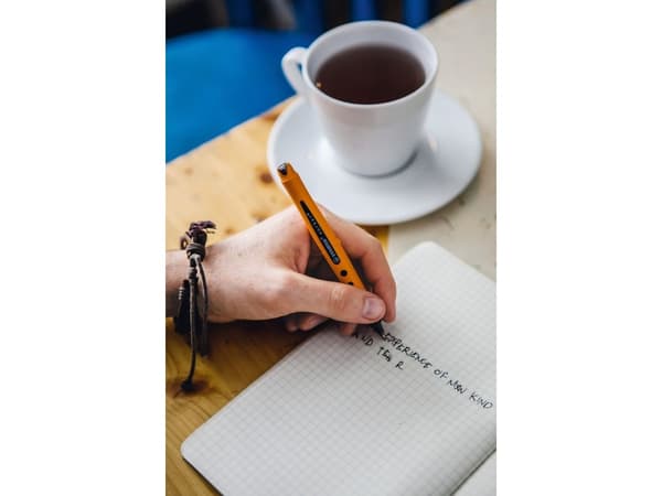 STABILO worker+ medium, Stiftpenna, Orange, Röd, Röd, 0,5 mm, Medium, Ambidextrous