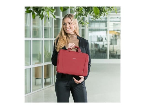 DICOTA Eco Slim Case BASE - Notebookbæreveske - 13" - 14.1" - rød