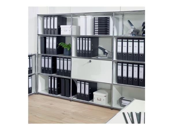 Brevordner Leitz 180° PP A4 80mm sort - (10 stk.)
