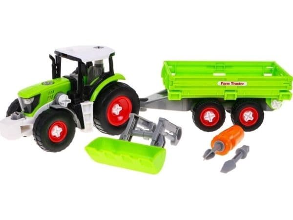 Traktor med tilhenger – Ramiz (leketøy for barn)