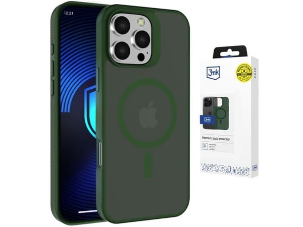 3mk Smoke MagCase for iPhone 16 Pro Max - Green-Translucent