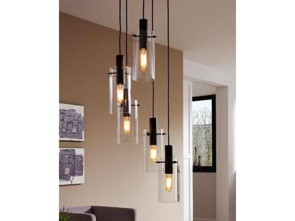 EGLO MONTEFINO klynge 5L 110 sort/klar