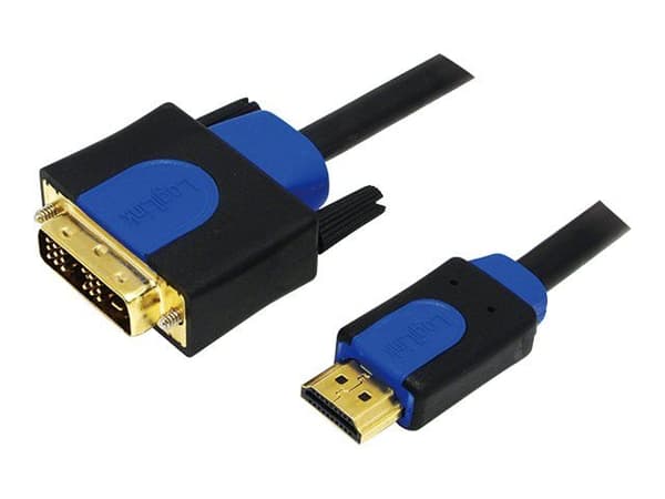 LogiLink - Adapterkabel - HDMI hann til DVI-D hann - 2 m
