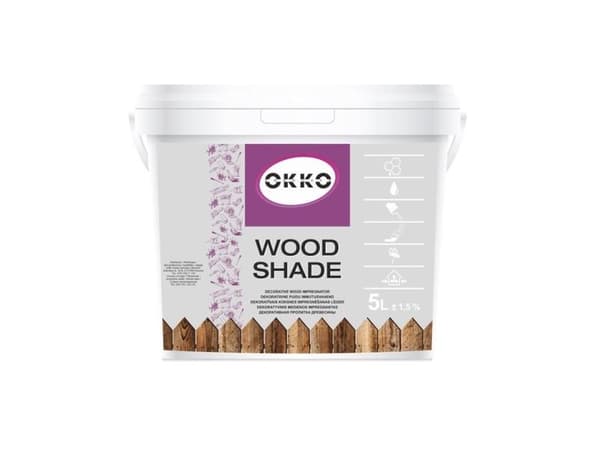 Impregnering Okko Wood Shade, grå, 5 l