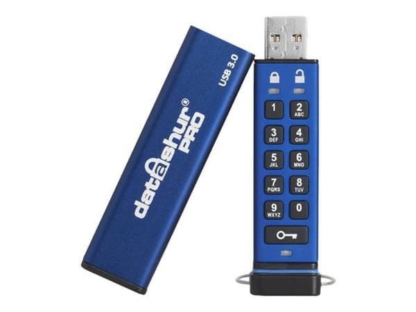 iStorage datAshur PRO - USB flash-enhet - krypterat - 4 GB - USB 3.0 - FIPS 140-2 Level 3