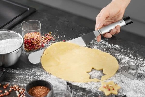 GEFU PRIMELINE, Glasurspade, Sort, Rustfritt stål, Plast, Rustfritt stål, Plast, Rustfritt stål, Rustfritt stål, Hengeløkke